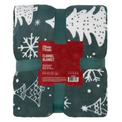Плед Ardesto Christmas Flannel 160х200см, 100% поліестер, ялинк Фото