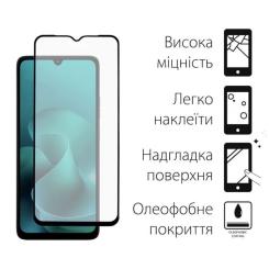 Стекло защитное Dengos Full Glue Motorola G06 Black Фото 1
