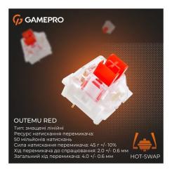 Клавиатура GamePro Genesis Metallic MK144B Outemu Red Switch USB UA B Фото 10
