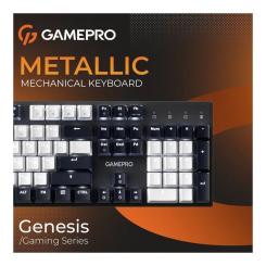 Клавиатура GamePro Genesis Metallic MK144B Outemu Red Switch USB UA B Фото 6