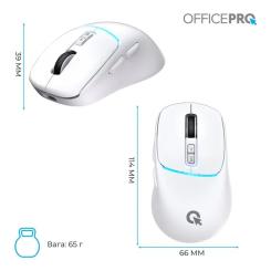 Мышка OfficePro M468W Wireless/Bluetooth White Фото 11