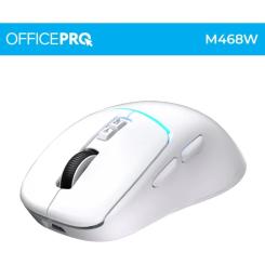 Мышка OfficePro M468W Wireless/Bluetooth White Фото 3