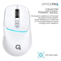 Мышка OfficePro M468W Wireless/Bluetooth White Фото 6