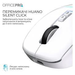 Мышка OfficePro M468W Wireless/Bluetooth White Фото 8