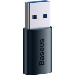 Переходник Baseus USB 3.1 M to USB-C F blue Фото 1