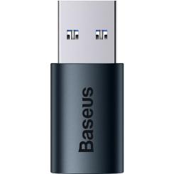 Переходник Baseus USB 3.1 M to USB-C F blue Фото 2