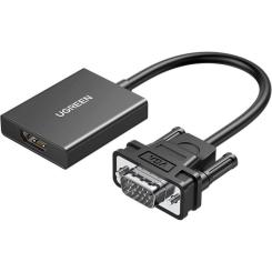 Переходник Ugreen VGA M to HDMI F CM513 black Фото