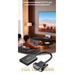 Переходник Ugreen VGA M to HDMI F CM513 black Фото 3