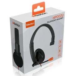 Наушники Meetion HP002U Black/Orange Фото 1