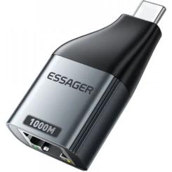 Переходник Essager USB-C to RJ45 1000Mbps Фото 1
