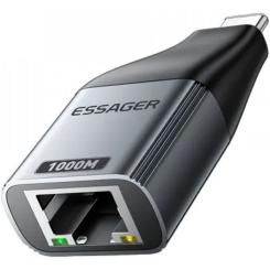 Переходник Essager USB-C to RJ45 1000Mbps Фото 2