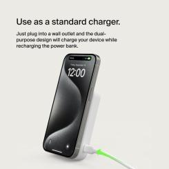Батарея универсальная Belkin 8000mAh MagSafe Wireless Qi2 White Фото 3
