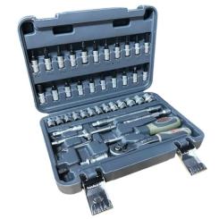 Набор инструментов GTM 46шт. 1/4" 4-14мм, кейс Фото 1