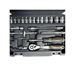 Набор инструментов GTM 46шт. 1/4" 4-14мм, кейс Фото 2