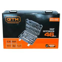 Набор инструментов GTM 46шт. 1/4" 4-14мм, кейс Фото 6