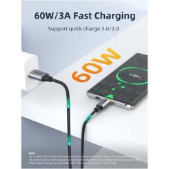 Дата кабель Cabletime USB 3.1 AM to USB-C 1.5m Фото 3