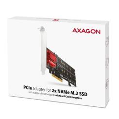 Контроллер AXAGON PCIe to 2xNVMe M.2 controller Фото 1