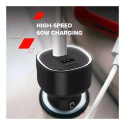 Зарядное устройство Canyon 2xUSB-C PD60W black Фото 6