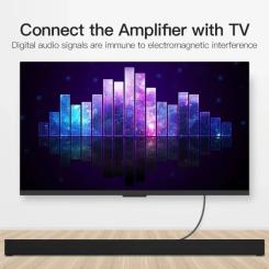 Кабель мультимедийный Vention Optical Toslink 2.0m black Фото 7