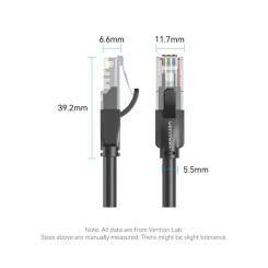 Патч-корд Vention 2м, UTP cat 6 RJ-45 black Фото 9