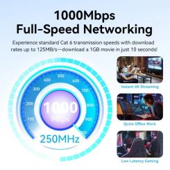 Патч-корд Vention 2м, UTP cat 6 RJ-45 black Фото 2