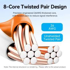 Патч-корд Vention 2м, UTP cat 6 RJ-45 black Фото 4