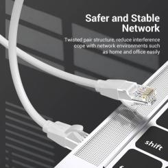 Патч-корд Vention 3м, UTP cat 6 RJ-45 gray Фото 3