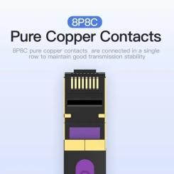 Патч-корд Vention 1м, FTP cat 7 RJ-45 black Фото 2