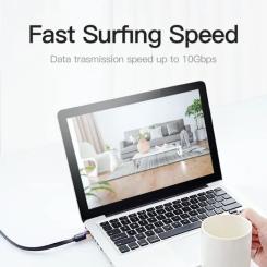 Патч-корд Vention 1м, FTP cat 7 RJ-45 black Фото 6