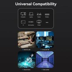 Патч-корд Vention 0.5м, S/FTP cat 8 RJ-45 black Фото 9