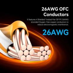 Патч-корд Vention 0.5м, S/FTP cat 8 RJ-45 black Фото 4