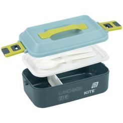 Ланч-бокс Kite 1000 мл синій Фото 2