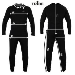 Комплект термобелья Tribe Microfleece чорний 2XL Фото 7
