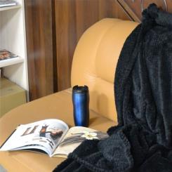 Плед Bergamo Diamond черный 130 х 180 см Фото 5