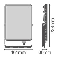 Прожектор LEDVANCE FL ESSENTIAL 50W 830 BK IP65 Фото 7