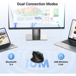 Мышка Ugreen M751 Wireless/Bluetooth Black Фото 4