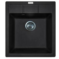 Мойка кухонная Adamant Brick чорний Фото