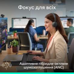 Наушники Logitech Zone Wireless 2 ES for Business Graphite Фото 7