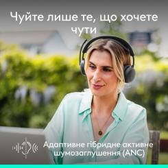 Наушники Logitech Zone Wireless 2 ES Graphite Фото 1