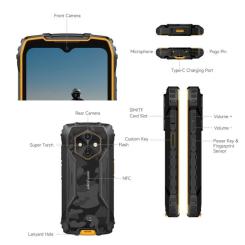 Мобильный телефон Ulefone Rugking 4 Pro 8/256Gb Black-Orange Фото 8