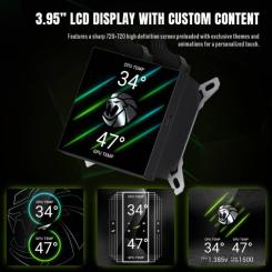 Система жидкостного охлаждения Gamemax GLACIER 240 LCD BK Фото 9