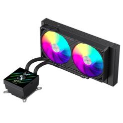 Система жидкостного охлаждения Gamemax GLACIER 240 LCD BK Фото 2