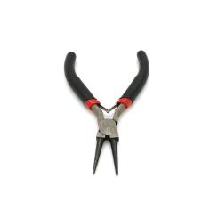 Плоскогубцы Voltronic круглогубці 4,5-дюймові, чорно-червоні ручки, 120м Фото 1