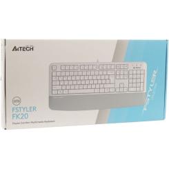 Клавиатура A4Tech FK20 USB UA White Фото 3