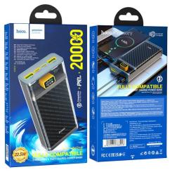 Батарея универсальная HOCO 20000mAh, 22.5W, Black Фото 5