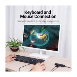 Концентратор Vention USB 2.0 to 4xUSB 2.0 black Фото 5