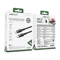 Дата кабель Acefast USB-C to USB-C 1.2m 60W black Фото 3