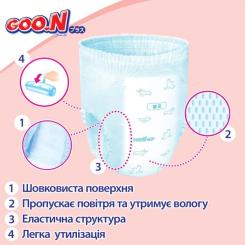 Подгузники GOO.N Plus труси 13-28 кг Розмір ХXL, 28 Фото 7