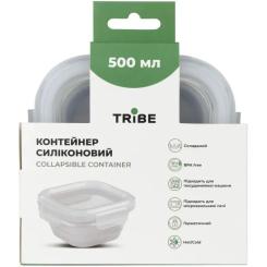 Пищевой контейнер Tribe Collapsible Container 500 мл силіконовий grey Фото 3