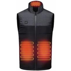 Жилет с подогревом Thermalli Chatel чорний/сірий M Фото